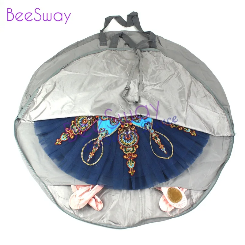 

black Dance bag Pink waterproof bag for ballet tutu grey canvas flexible and foldable soft Ballet bag for ballet tutus zippers