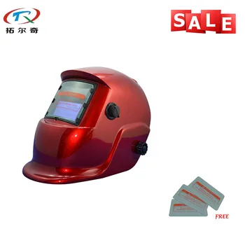 

All Red Painting Semi-Automatic Welder Equipment Face Protection Welding Tools Grinding Mask Welding Helmet HS03-2200