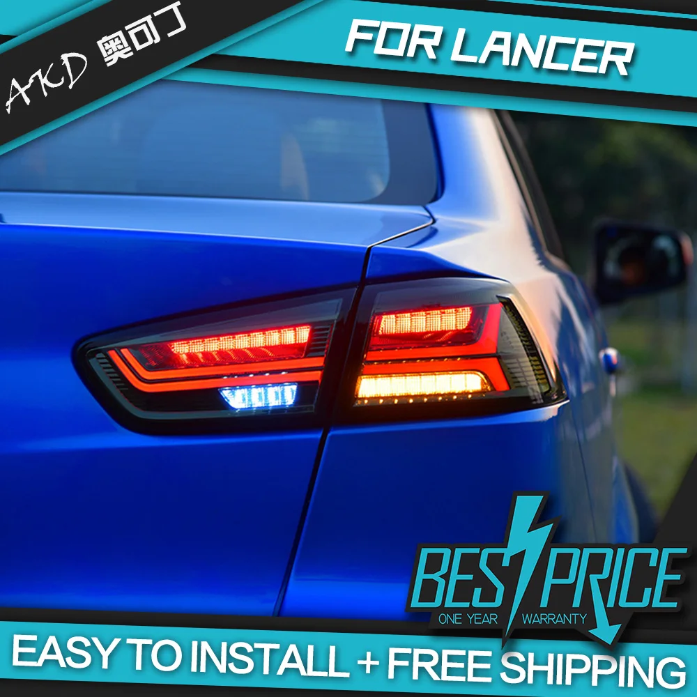 AKD tuning cars Tail lights For Mitsubishi Lancer 2009 2016 Taillights