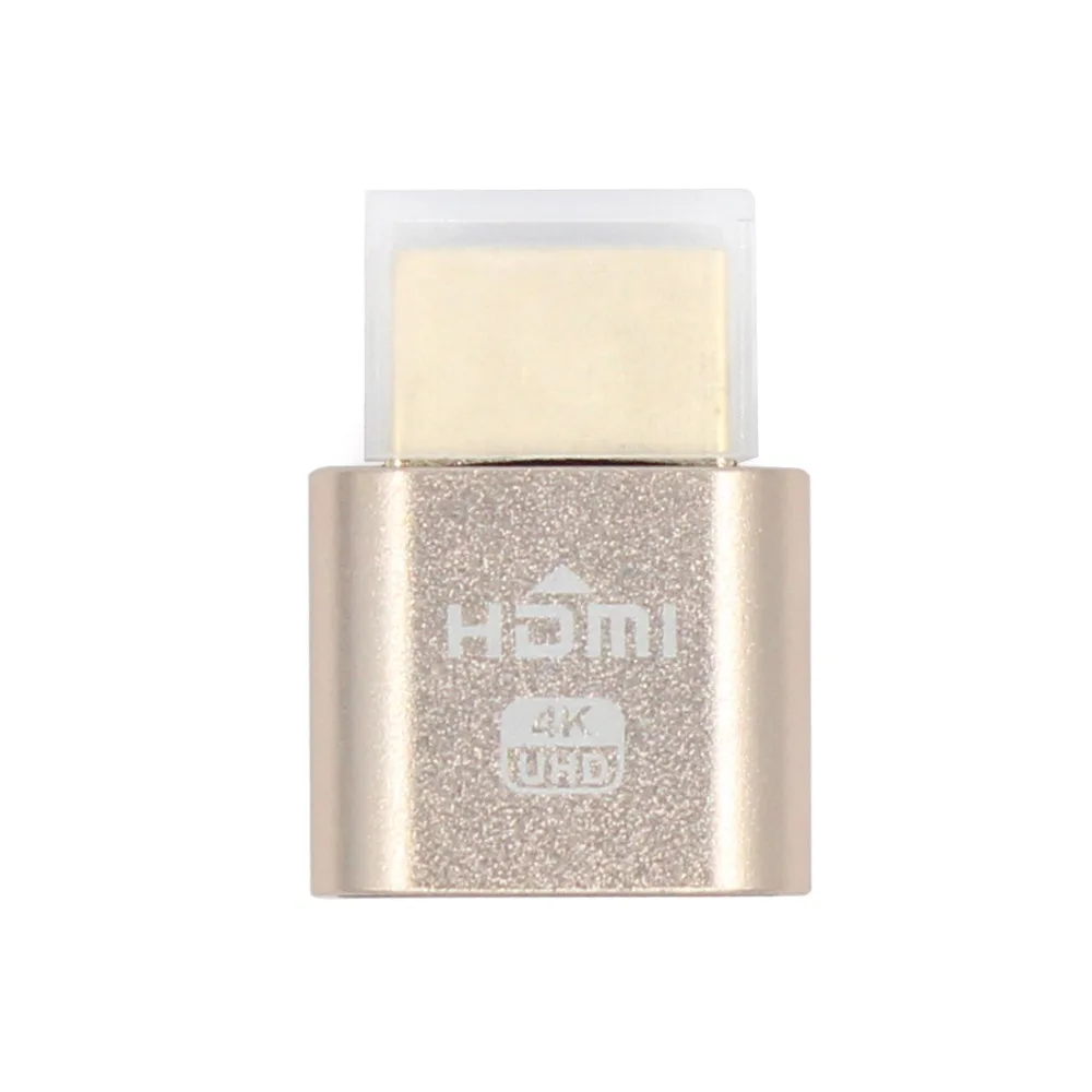 2 Pcs VGA Virtual Display Adapter HDMI 1.4 DDC EDID Dummy Plug Headless Ghost Display Emulator Video card Lock plate