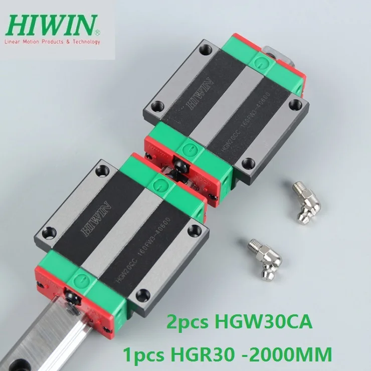 

1 шт. 100% Оригинал Hiwin Линейная направляющая HGR30-L 2000 мм + 2 шт. HGW30CA HGW30CC фланец Каретный блок для ЧПУ маршрутизатора
