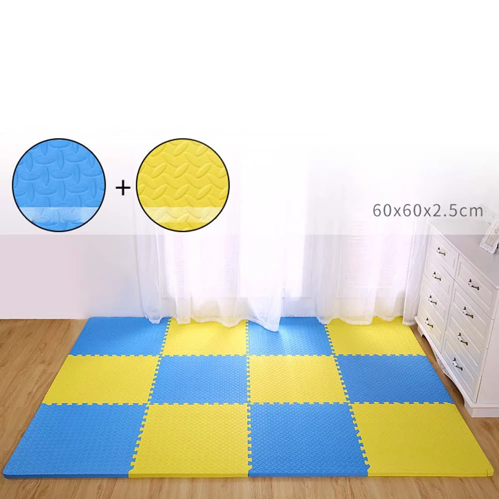 

1PC 60*60cm leaf pattern floor carpet crawling mats baby puzzle mats excersizing eva sport Rugs Toys Mat for Children Game Pad