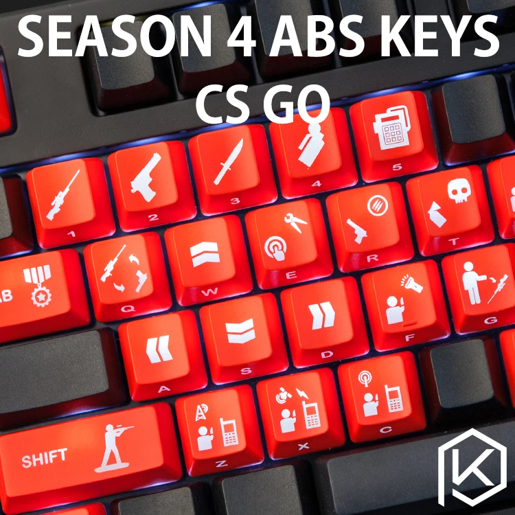 Новинка блеск через Keycaps ABS гравированный cs go Counter Strike ярлык ключ значок|keycap abs|abs
