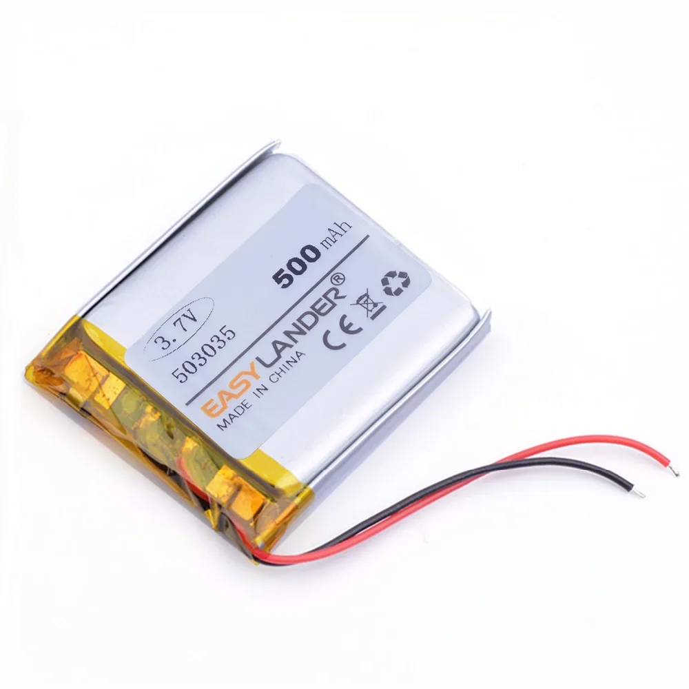 503035 3 7 V 500mAh литий-полимерный литий-ионный аккумулятор для Bluetooth гарнитуры GPS PSP PDA