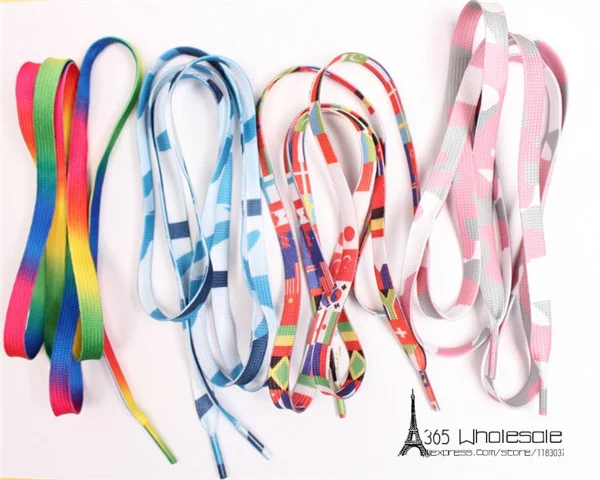 Mixed Colors Shoe Laces Flat Style 120cm 3pairs - 3