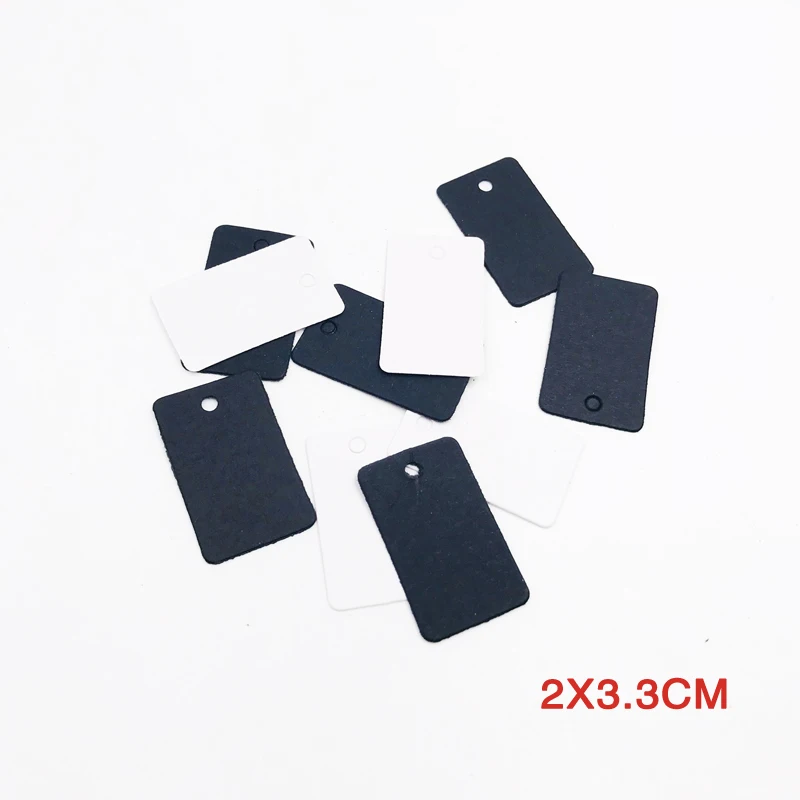 

2x3.3cm Black/White Baking Blank Vintage Price Tag For Jewellry Gift Handmade Paper Tag Clothing Price Packaging Label