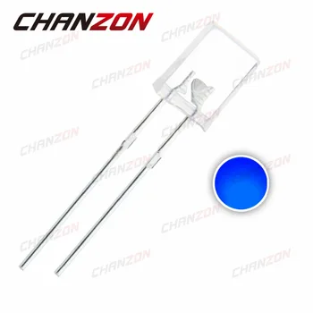 

100pcs Transparent 2X5X7mm Square Blue 3V Water Clear LED Diode Light 2*5*7 Rectangle Ultra Bright LED Light-Emitting Diode Lamp