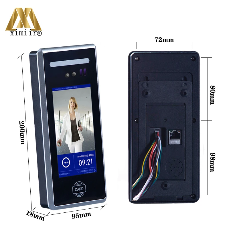 Hot 5inch Android Face Time Attendance MD18 Outdoor Dynamic Facial Access Control System Free Software And Support Cloud Service