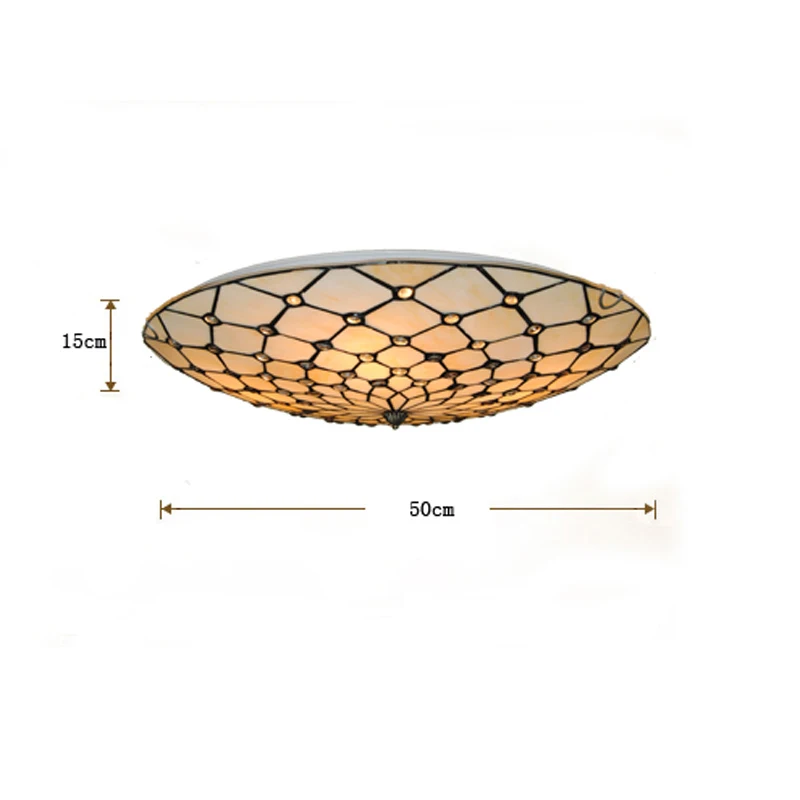 2" классический потолочный Светильник Тиффани Ретро Европейский витраж ручной работы подвесной светильник для спальни столовой светильник ing CL278