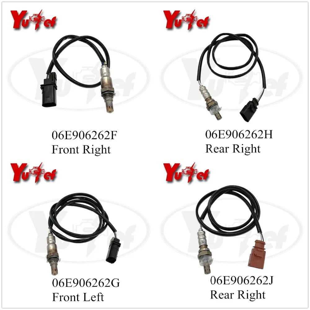 Set Of 4pc Front Rear Oxygen Sensor Fit For Porsche Cayenne 3.0 S E