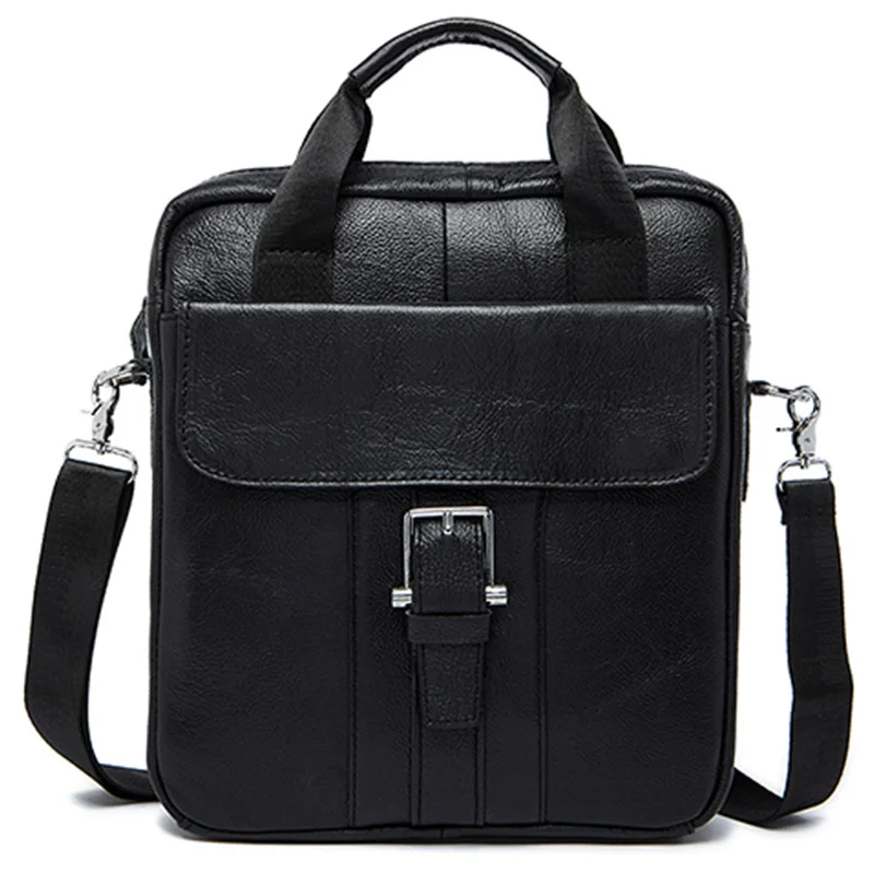 

FGGS-Men'S Leather Crossbody Leather Tote Top Leather Handbag Vertical Men'S Casual Shoulder Crossbody Bag