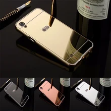 Модные Роскошные зеркальные чехлы из розового золота для LG X screen K500N X Cam K580 алюминиевая металлическая рамка для LG X power K220DS K220Y