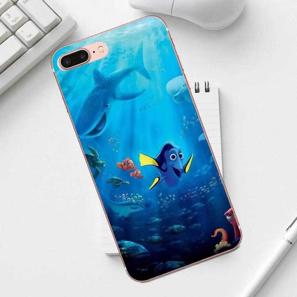 Qdowpz TPU Чехлы для Galaxy Alpha Core Prime Note 4 5 8 S3 S4 S5 S6 S7 S8 S9 mini edge Plus Anime Finding Nemo|Бамперы| |