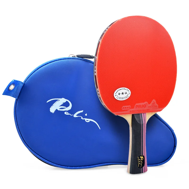 Palio 3 Star Table Tennis Racket with case Table Tennis Rubber Ping