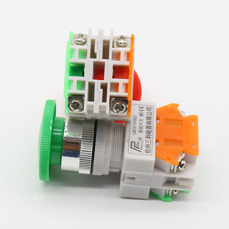22 мм Мгновенный кнопочный переключатель с грибовидной головкой 1NO + 1NC|switch switch|switch