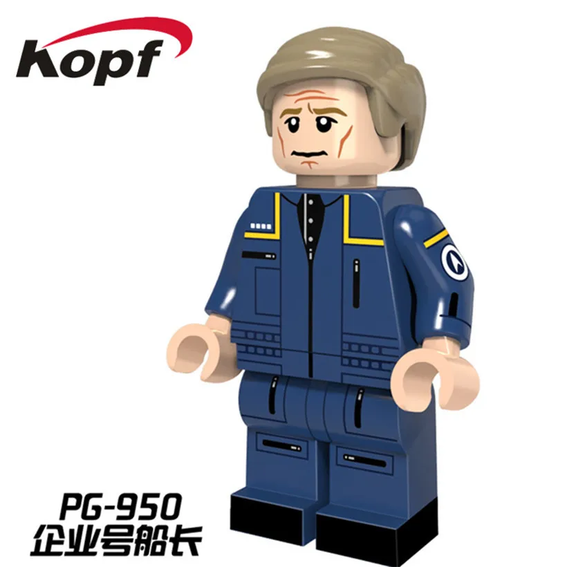

20Pcs Building Blocks Super Heroes Star Trek Captain Scotty Eoward Technology Officer Spock Bricks Best Children Gift Toy PG950