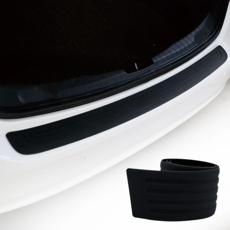 

Car Styling Rear Guard Bumper Anti Collision Trim Edge Scratch Covers Protector Trunk Hood SUV Rubber Strip Decoration Stickers