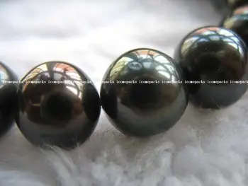 

Miss charm for summer Jew.0019 freshwater pearl black round 11-12mm AA grade 15.5" loose beads