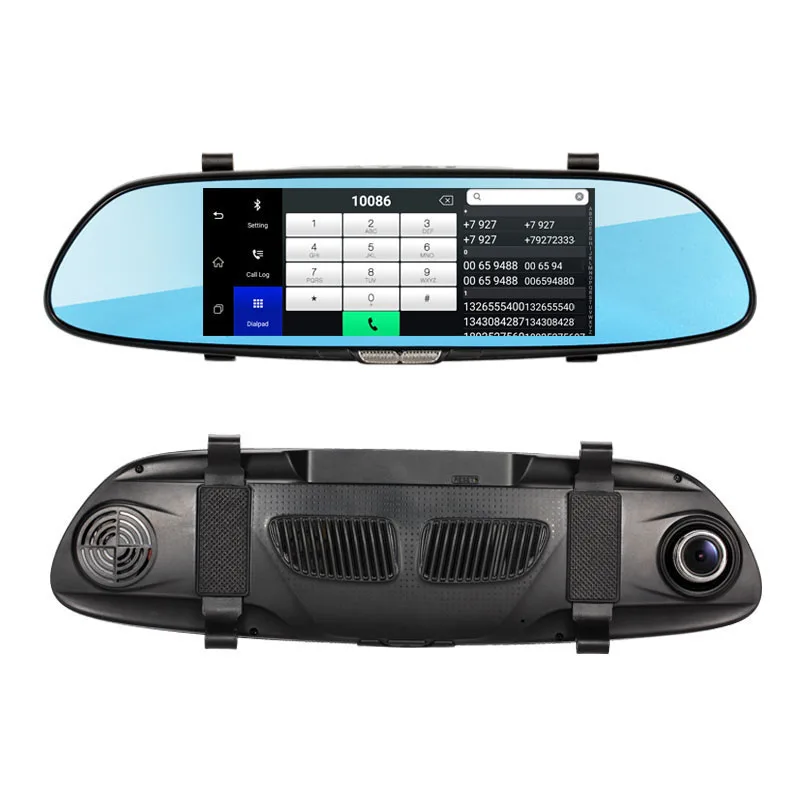 Camlive C08 Автомобильный видеорегистратор bluetooth gps навигация две камеры HD1080P зеркало