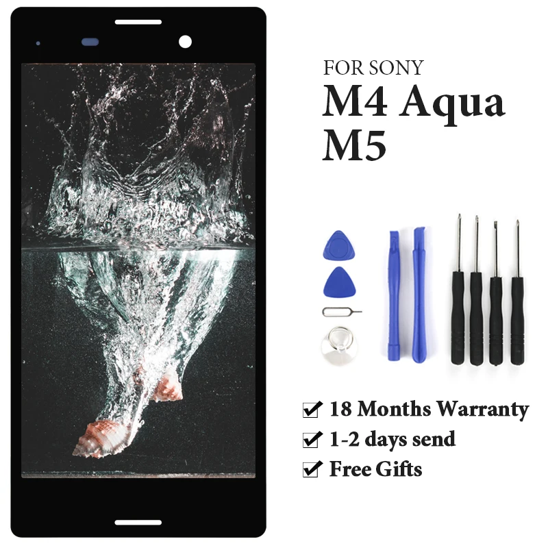 ЖК-дисплей для Sony M4 Aqua E2303 и M5 E5603 1 шт. 5 дюймов 100% тестирование | Мобильные телефоны