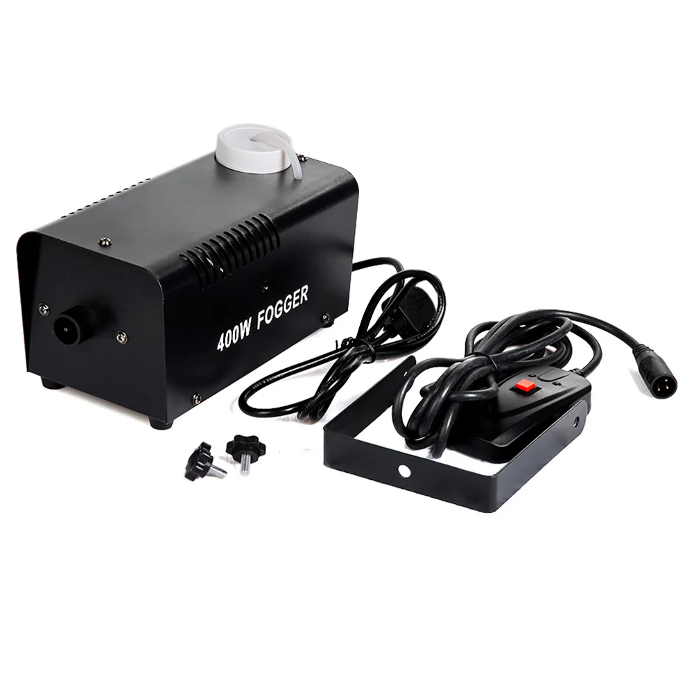 

1* Power Adapter 1* 400W Fogger Remote DJ Disco Party Smoke Mist Fog Effect Mountable Machine Halloween LED Colorful Fog Machine