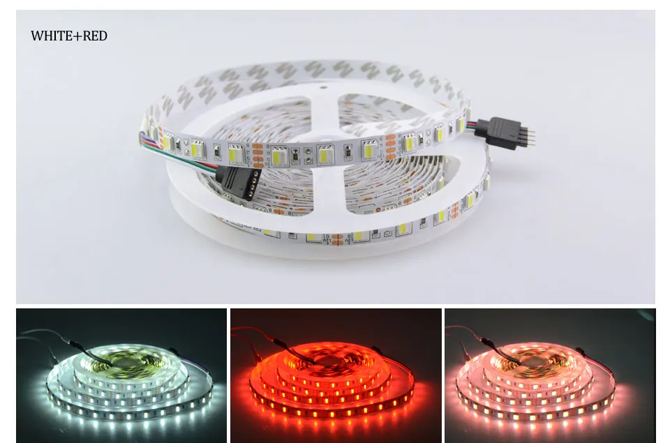 Foxanon DC 12V LED lighting Strip tape Double Color temperature adjustable 5M Flexible 3A 24 keys Remote Night Square Christmas13