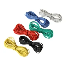 Силиконовый провод 26 AWG UL3132 Hook-up многожильный провод гибкий 7 Калибр 300V Луженый Медный резиновый изолированный Электрический провод