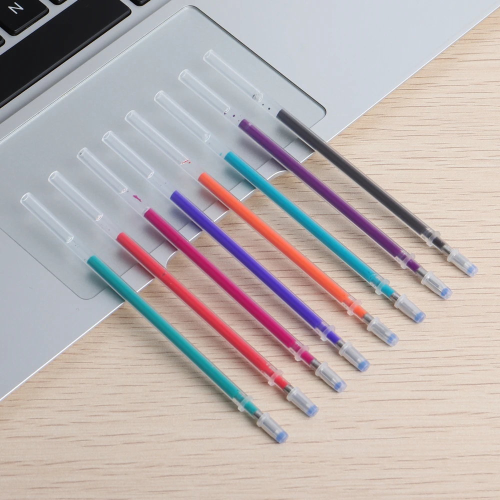 Гелевая ручка GENKKY, 5 шт, сменная пластиковая стираемая ручка, сменная ручка, контроль температуры, стираемая ручка для студентов, 0,5 стираемая гелевая ручка