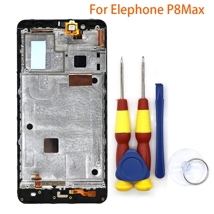 

New original For Elephone P8 max Touch Screen LCD Screen LCD Display Digitizer Assembly With Frame Replacement Parts 5.5inch