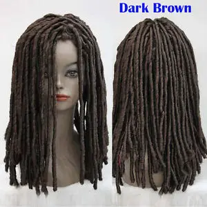 

Rasta Style African Dreadlocks Long Curly Rolls Hair Cosplay Costume Heat-Resistant fibers cospay wig