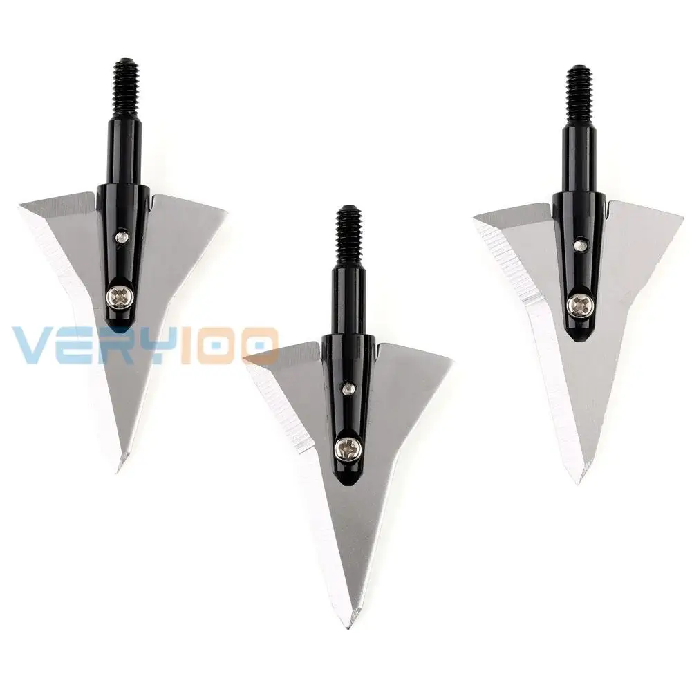 

3/6/12pcs 125 Grain Blade Broadheads Archery Arrowheads Sharp Hunting Tips High Quality
