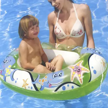 

Boat Inflatable with drawing fish's green color