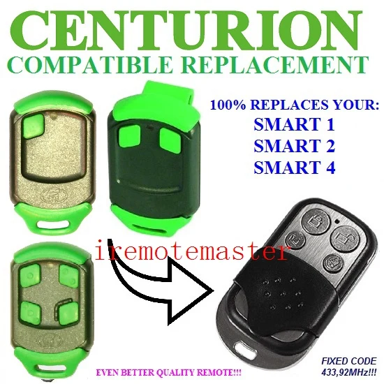

CENTURION SMART 1,SMART 2,SMART 4 replacement remote