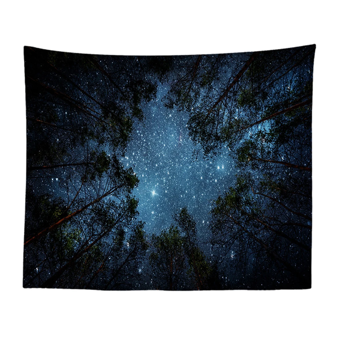 

150 X 200cm / 130 X 150cm Night Starry Romantic Hanging Tapestry Home Studio Psychedelic Forest Landscape Background Wall Cloth