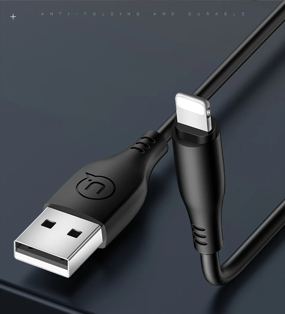 USB кабель для iPhone 6, 7, 8 X XR USAMS 0,25 м, 1 м, 2 м, для iOS, кабель для быстрой зарядки, для iPhone, USB, для мобильного телефона, зарядное устройство, шнур для передачи данных