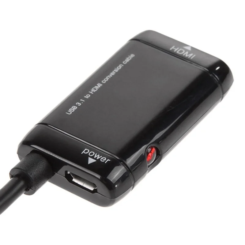 

USB 3.1 Type-C Male to HDMI Female HD TV Monitor Adapter Converter Cable for TV Tablet Laptop Smartphones HD 1080P