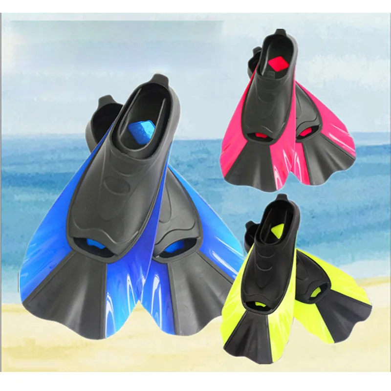 

Swimming Fins Adult Snorkeling Foot Flipper KIDS Diving Fins Beginner Swimming Portable Short Frog Diving Shoes Neoprene