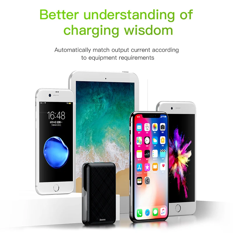 Baseus Mini Power Bank 10000mAh LCD Display PD Type-C Fast Charging Power Bank Portable Charger Tiny External Battery Poverbank Baseus Mini Power Bank 10000mAh LCD Display PD Type-C Fast Charging Power Bank Portable Charger Tiny External Battery Poverbank