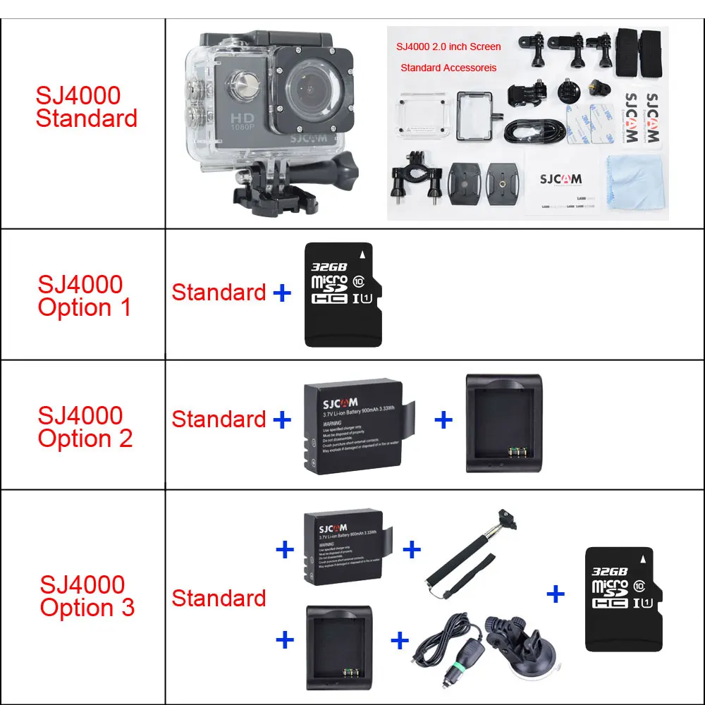 Новые оригинальные SJCAM SJ4000 Wi Fi/SJ4000 2 0 ЖК дисплей Экран экшн Камера обновления SJ CAM