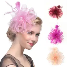 Шт. 1 шт. мода бисера для женщин невесты обруч для волос клип Свадебная вечеринка танец бантик на голову аксессуары волос 20 см x 20 см