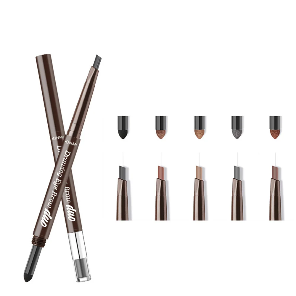 

2 IN 1 3D Double Head Eyebrow Enhancers Tattoo Pen Waterproof Multifunctional Automatic Eyebrow Pigment Makeup Kit Beauty Tool