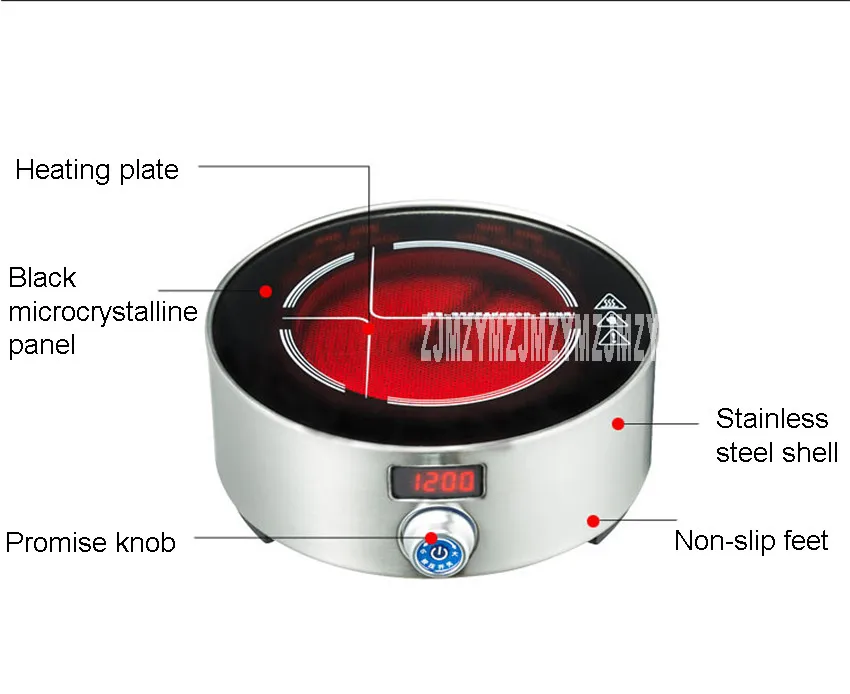 XM-121 Интеллектуальная электрическая керамическая печь, чайная плита, Бытовая мини-маленькая чайная печь, светильник, электрическая керамическая плита 220 В/800 Вт