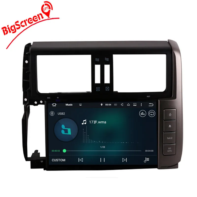 Perfect Android 7.1 System Car CD DVD GPS Navigation For Toyota Land Cruiser Prado 150 2010 2011 2012 2013 Autoradio Multimedia Stereo 5