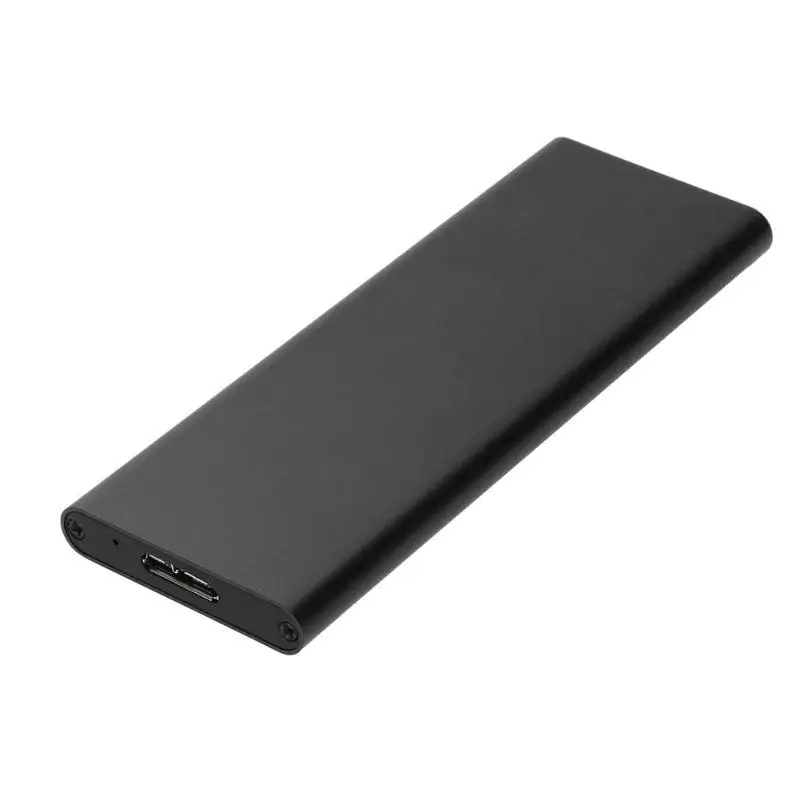 6 Гбит/с USB 3,0 для NGFF M.2 SSD жесткий диск коробка внешний корпус чехол для HDD корпус чехол s Внешний твердотельный жесткий диск коробка падение - Цвет: Черный