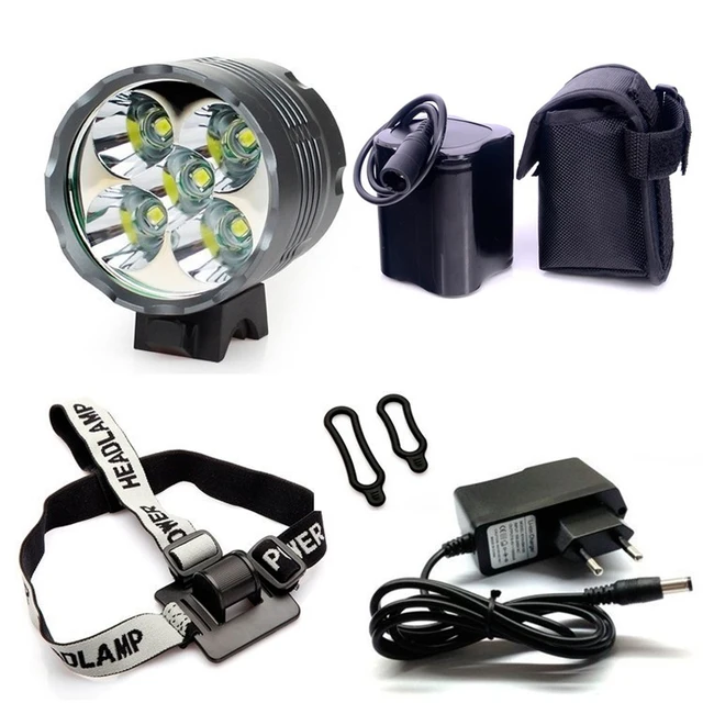 Special Price 20000mAh 26650 Battery Pack 5T6 Bicycle Light 7000 Lumen 5xCREE XM-L T6 LED Mountain Bike Light Headlamp with Charger & headband Special Price 20000mAh 26650 Battery Pack 5T6 Bicycle Light 7000 Lumen 5xCREE XM-L T6 LED Mountain Bike Light Headlamp with Charger & headband