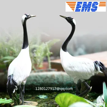 

Simulation Animal Exquisite Grus japonensis Creative Garden decoration Art Craft Resin Action Figure Collectible Model Toy Q198
