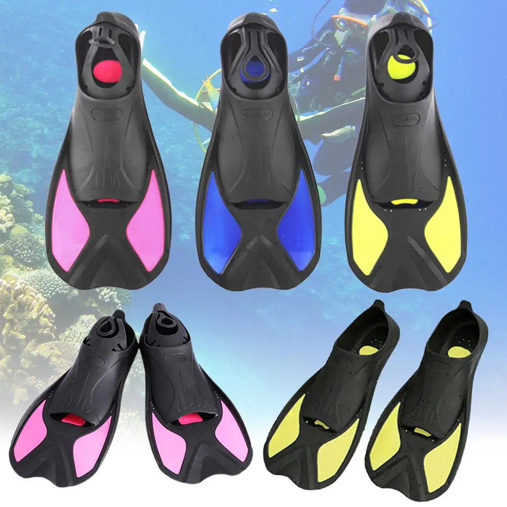 Snorkeling Diving Swimming Fins Adult Kids Flexible Comfort Submersible Flippers 