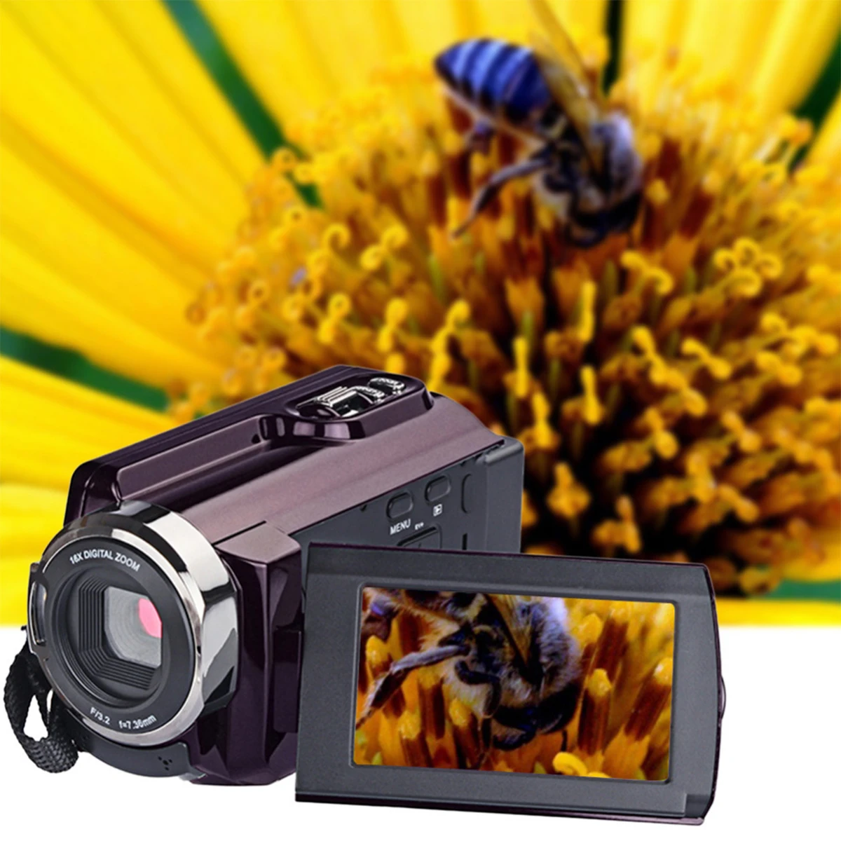

New 4K Camcorder Video Camera Camcorders Ultra HD Digital Cameras and Video Recorder with Wifi/Infrared Touchscreen Angle Lens