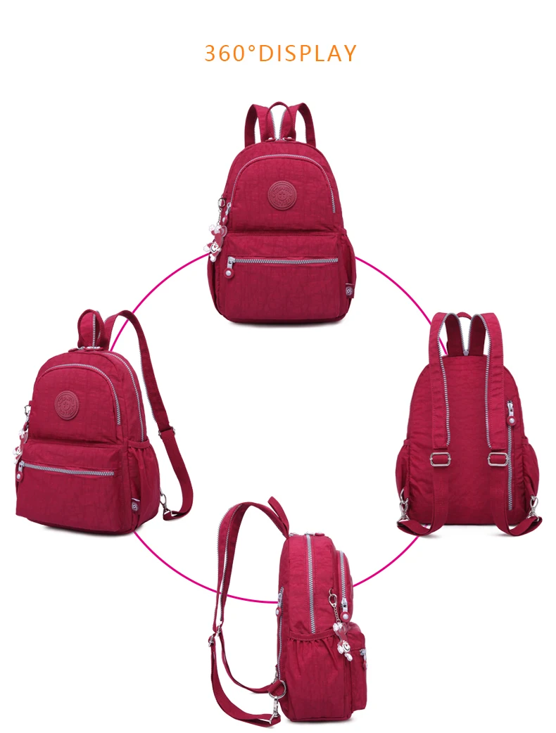 TEGAOTE маленький мини-рюкзак для девочек-подростков, Infantil, рюкзаки, Bolsas Mochila Feminina Escolar, Одноцветный нейлоновый женский рюкзак для путешествий