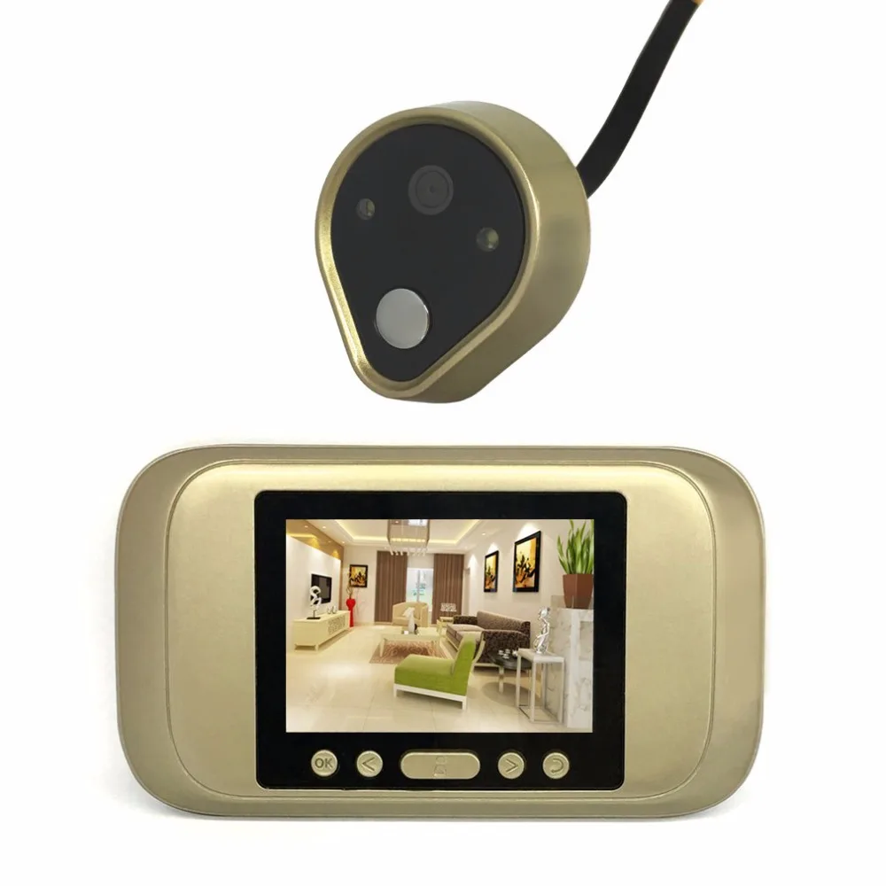 

Practical Digital Door Viewer 3.2" LED Display HD Peephole Viewer Visual Doorbell For Home Security Camera TSD-A32D